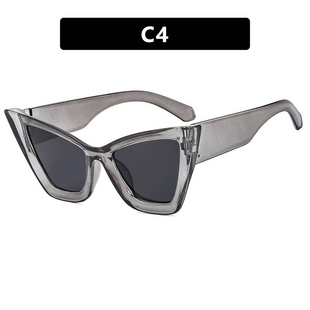Uv Protection Large Frame Cat Eye Sunglasses_Cwasg0314
