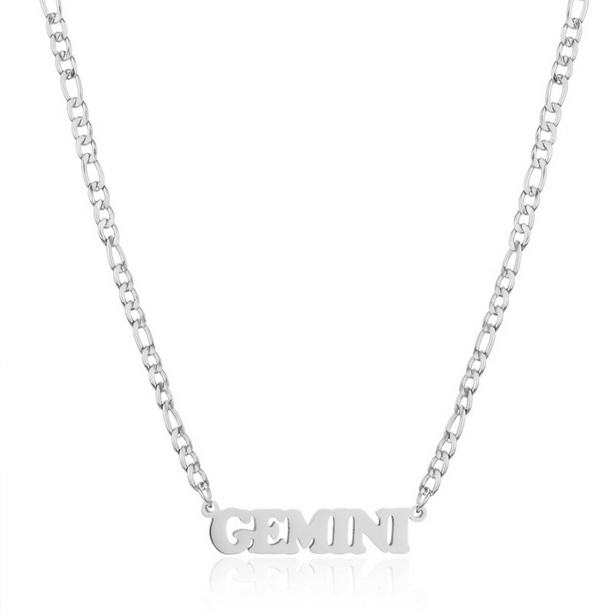 SIMPLE TWELVE ZODIAC STAINLESS STEEL GOLD NECKLACE_CWMM2726