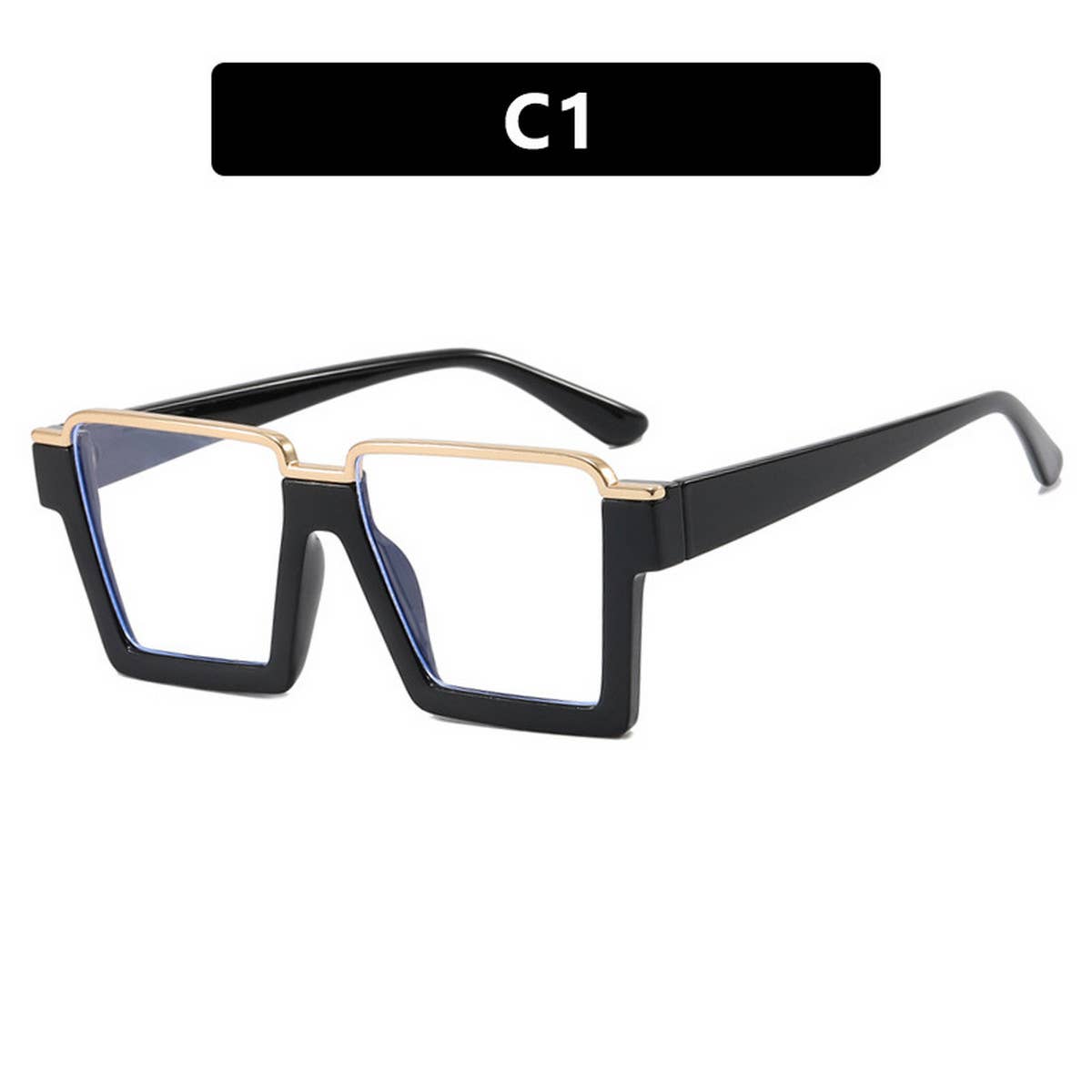 FASHIONABLE SQUARE FLAT GLASSES ANTI BLUE LIGHT_CWASG0317