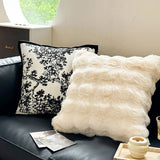 PLUSH THROW PILLOW COVER FOR SOFA LUMBAR SUPPORT_CWMM7701