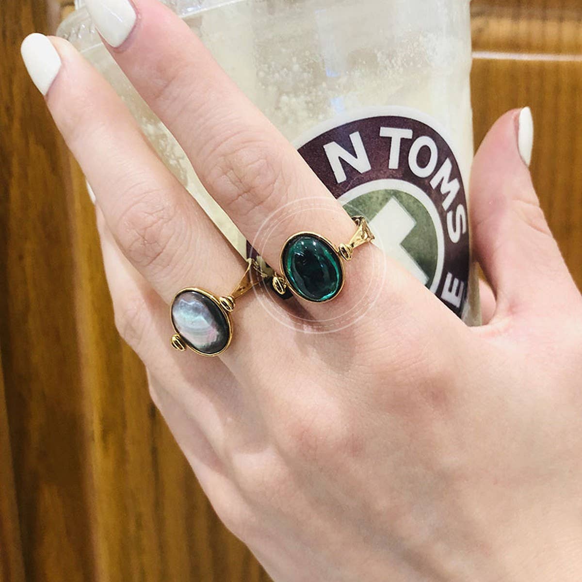 NEW FASHION RING WITH GREEN GEMSTONE_CWAJE1739