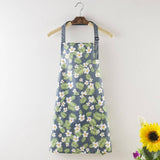 CHRYSANTHEMUM PRINT WATERPROOF APRONS WITH POCKETS_CWMM2030