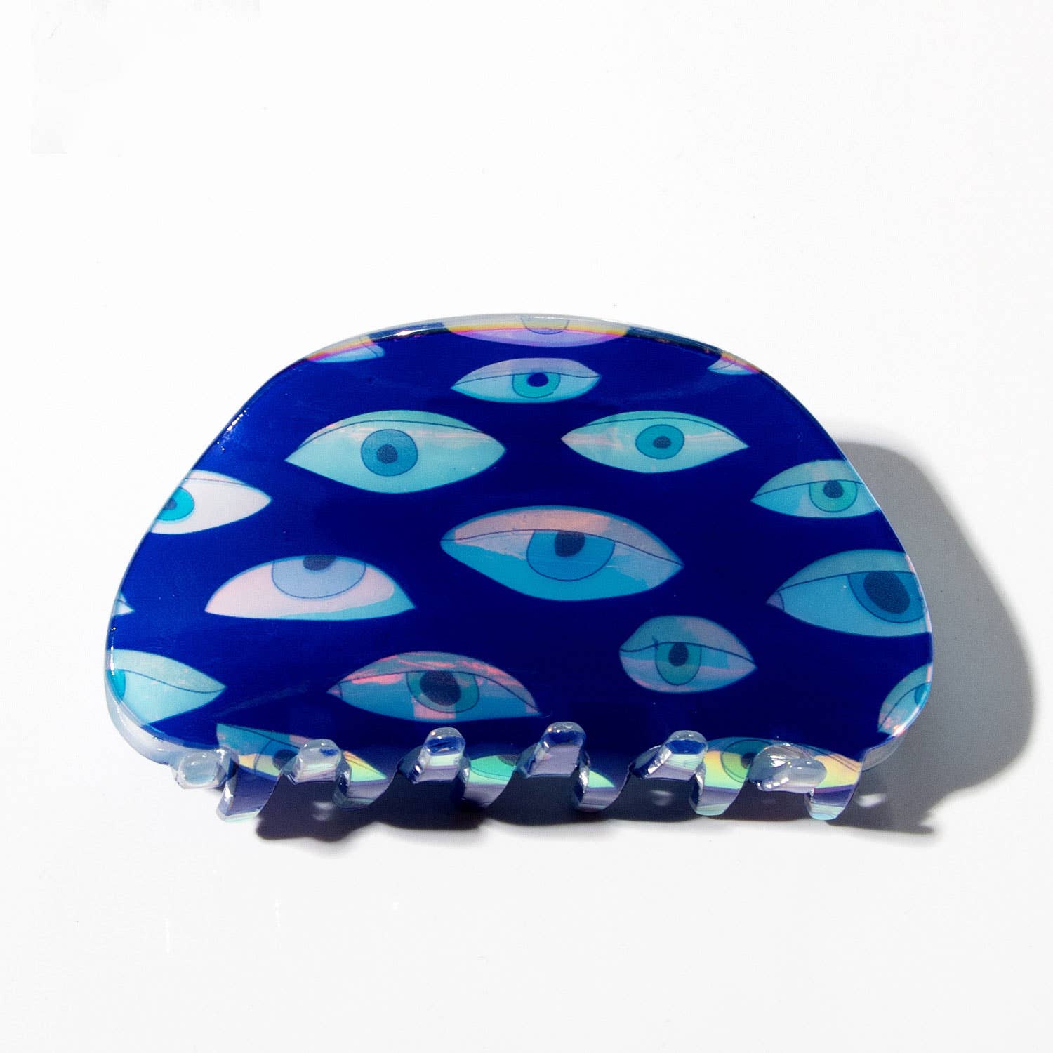 BLUE EYE PRINT HAIR CLAW CREATIVE FRENCH STYLE_CWAHA0315