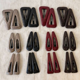 Faux Leather Geometric Bb Clip Elegant Hairpin_Cwaha08051