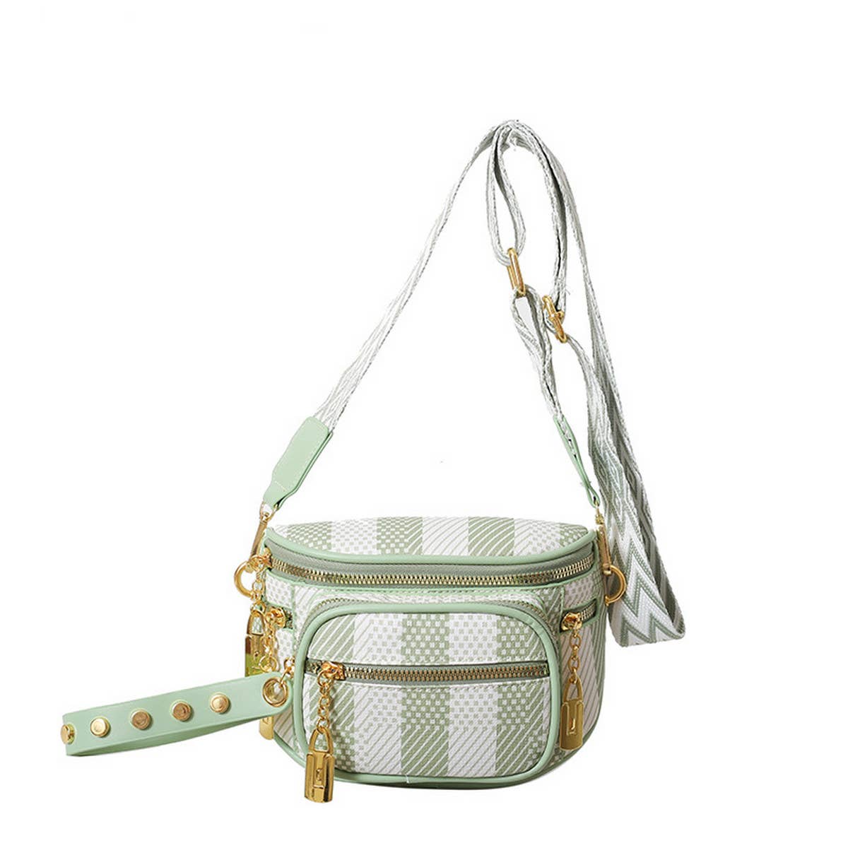 2024 NEW MULTI LAYER ZIPPER RIBBON CHEST BAG_CWAB2086