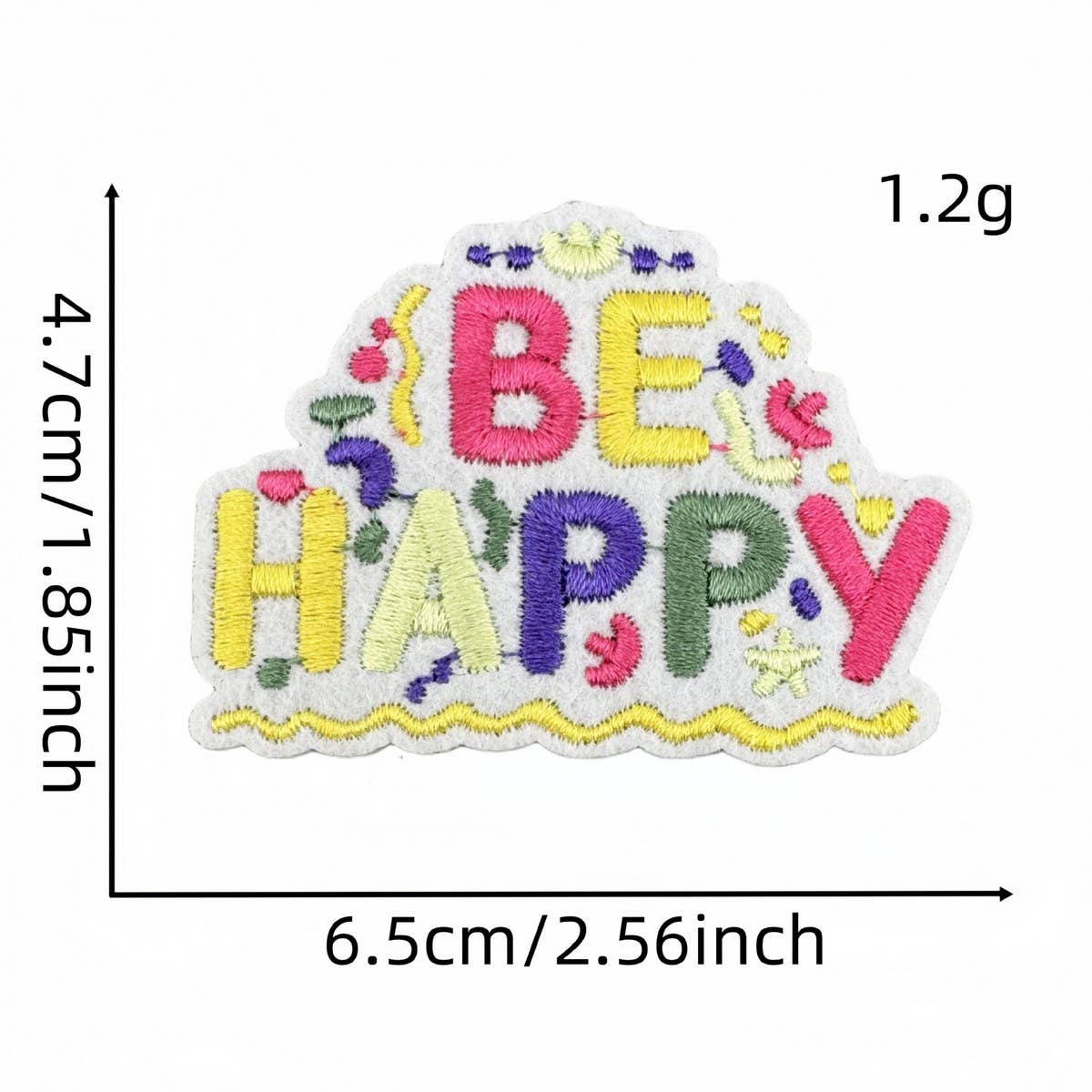 PERSONALIZED COLORFUL ENGLISH EMBROIDERY PATCH_CWMM4029