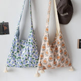 ETHNIC STYLE SHOULDER BAG FOR GIRLS CANVAS TOTE_CWAB5658