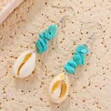 NEW SHELL BEADED PENDANT EARRINGS_CWAJE1555