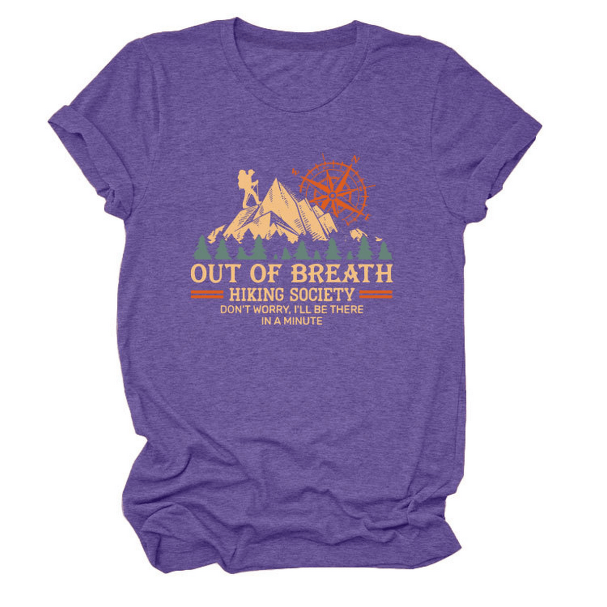 COMFY CREW NECK TEE HIKING QUOTE FOR WOMEN_CWTTS1523