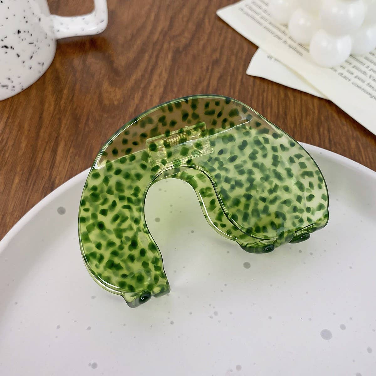 ELEGANT ACETATE HAIR CLAW BACK BUN SHARK CLIP_CWAHA1594