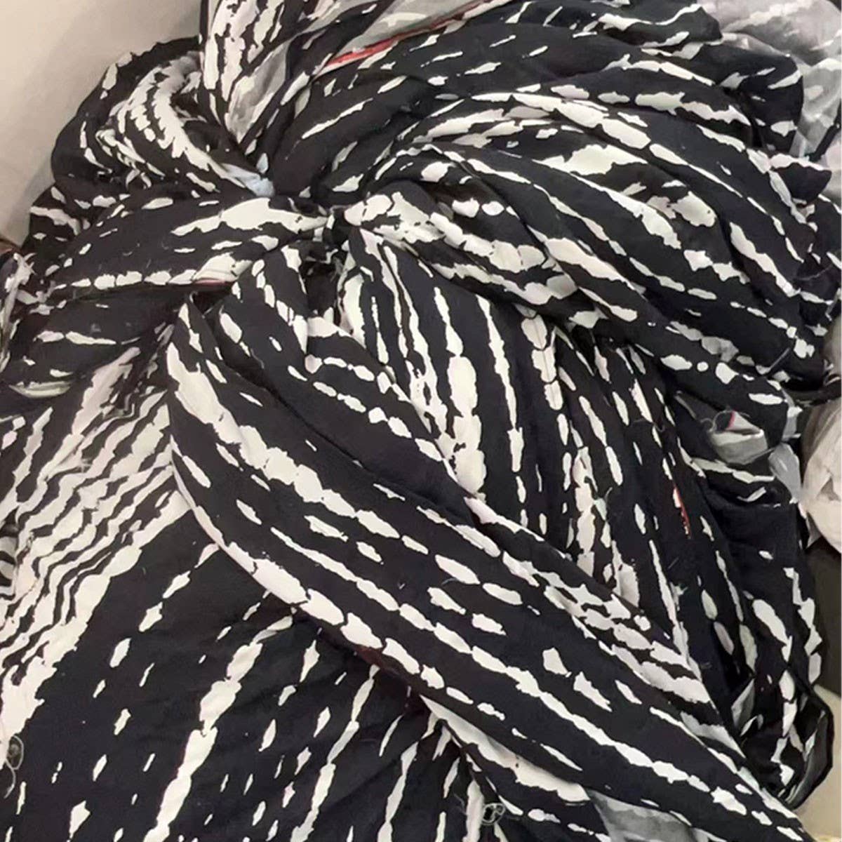 Tie-Dye Cotton Blend Beach Cover-Up Robe_Cwmm6142