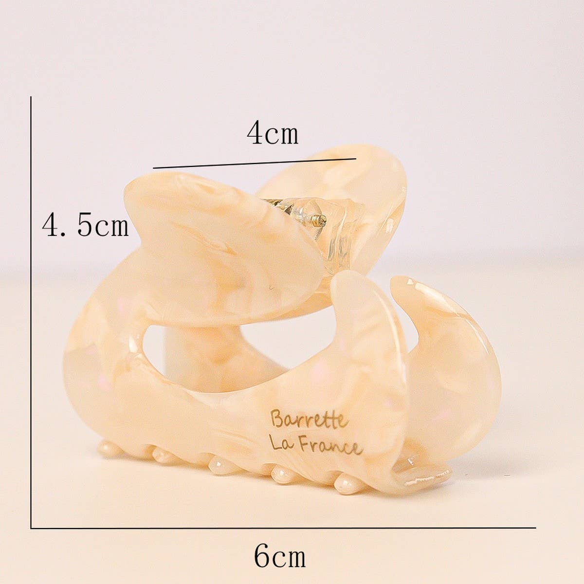 FRENCH ACETATE HALF UP HAIR CLIP IRREGULAR SHAPE_CWAHA2648