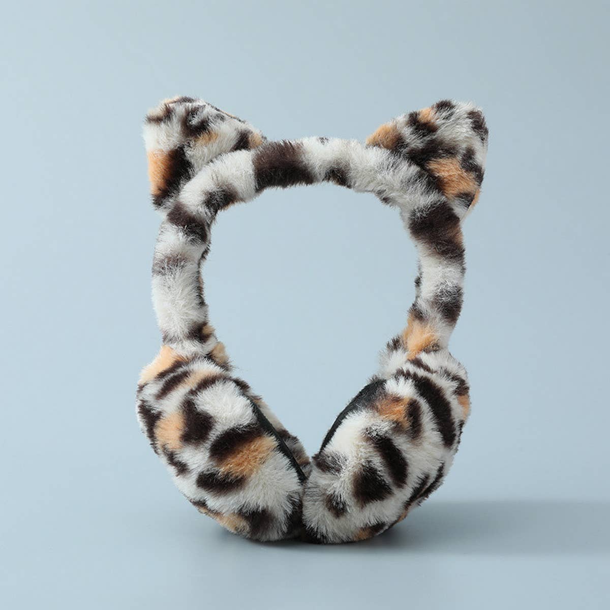 CUTE FOLDABLE LEOPARD PRINT EARMUFFS_CWMM1414