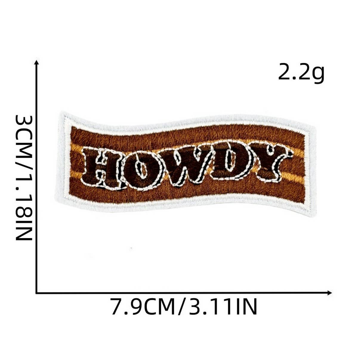 Western Cowboy Graffiti Embroidered Patch_Cwmm4033