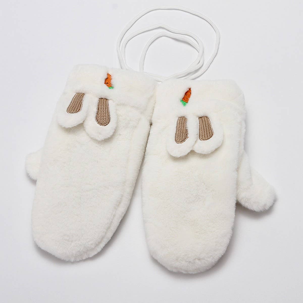 Winter Cute Rabbit Halter Full Finger Gloves_Cwag0258