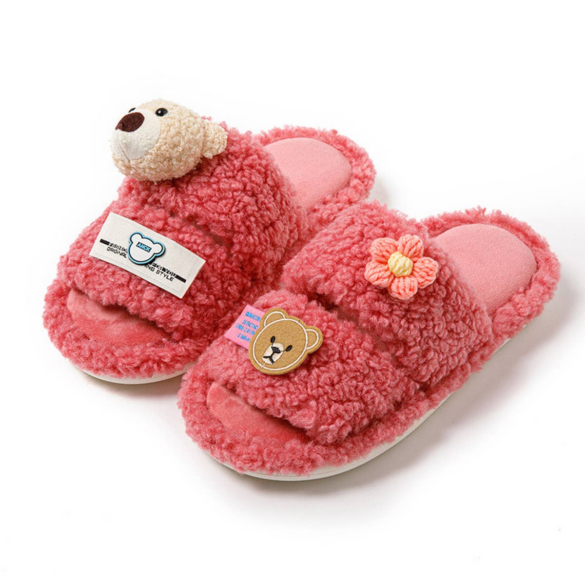 HOME DOUBLE BAR CARTOON OPEN COTTON SLIPPERS_CWSHS0829