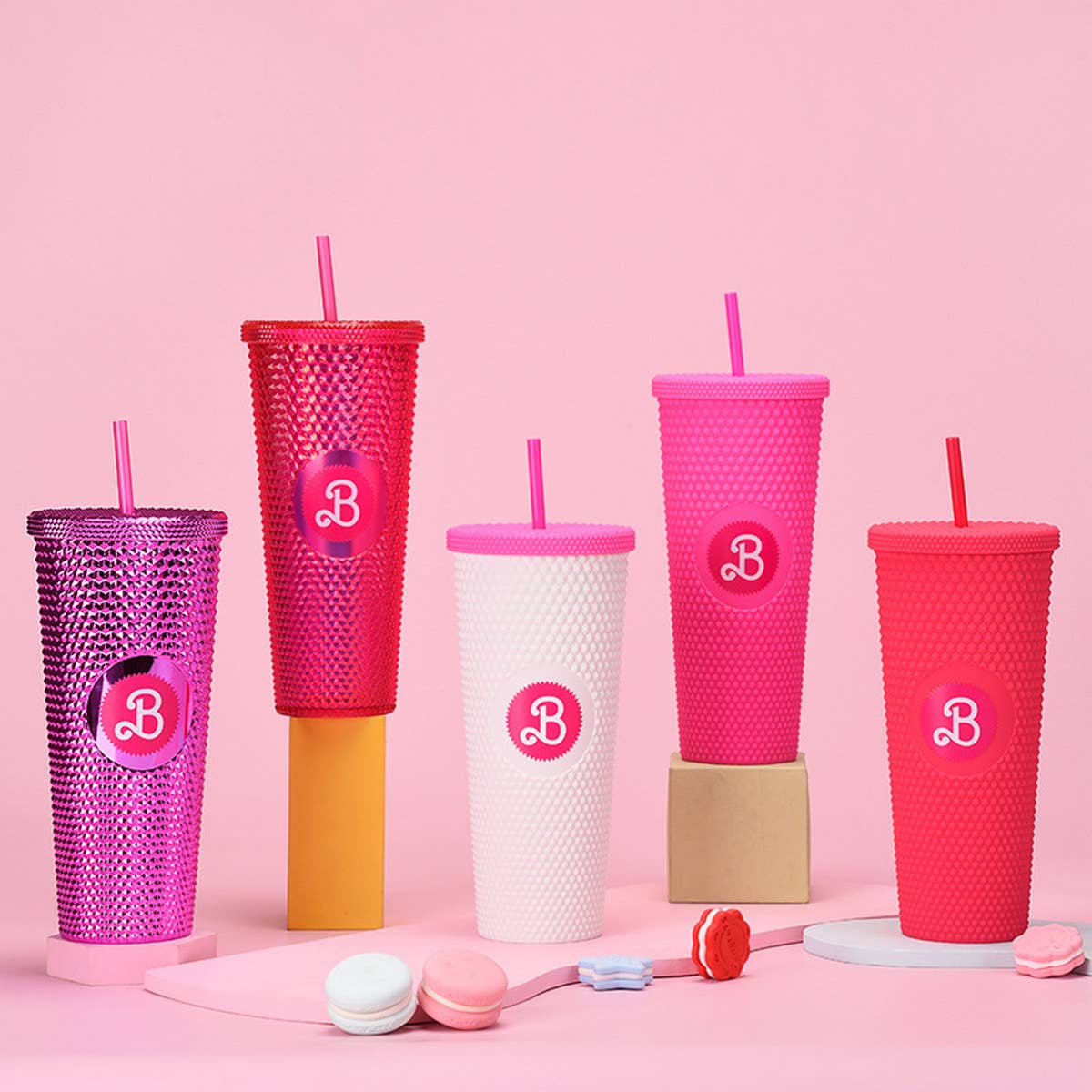 DOUBLE LAYER PORTABLE PLASTIC STRAW DIAMOND CUP_CWMM0978