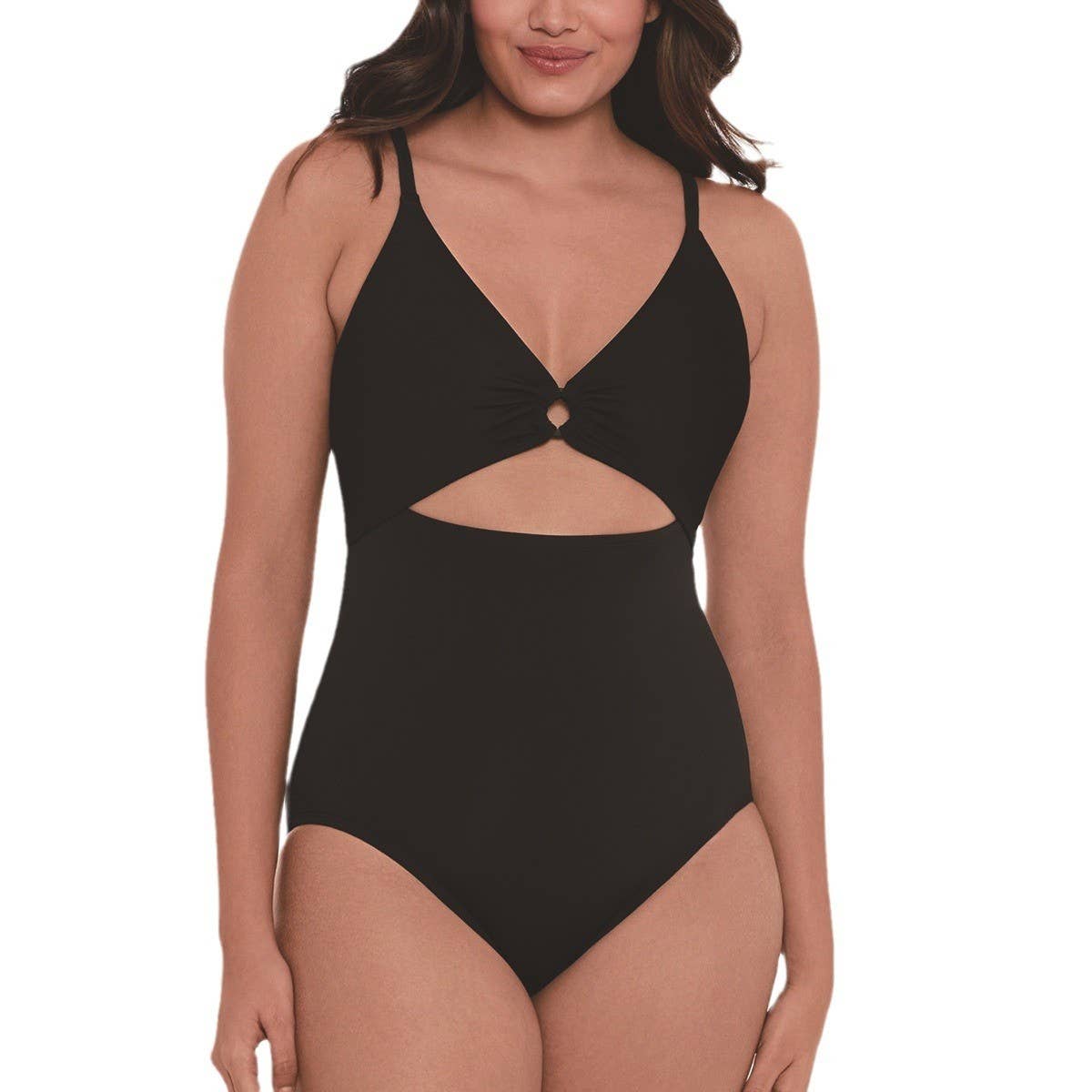 LEOPARD PRINT SLIM CUT OUT BIKINI SWIMSUIT_CWMW0620