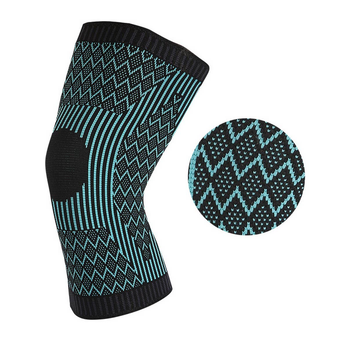 ELASTIC KNEE BRACE WITH DOUBLE WAVE NON SLIP GRIP_CWMM7889