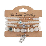 BOHEMIAN PALM EYES CROSS BRACELET_CWAJE2216