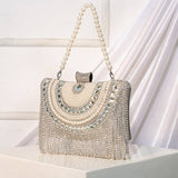RHINESTONE TASSEL FASHION EVENING TOTE_CWAB2491