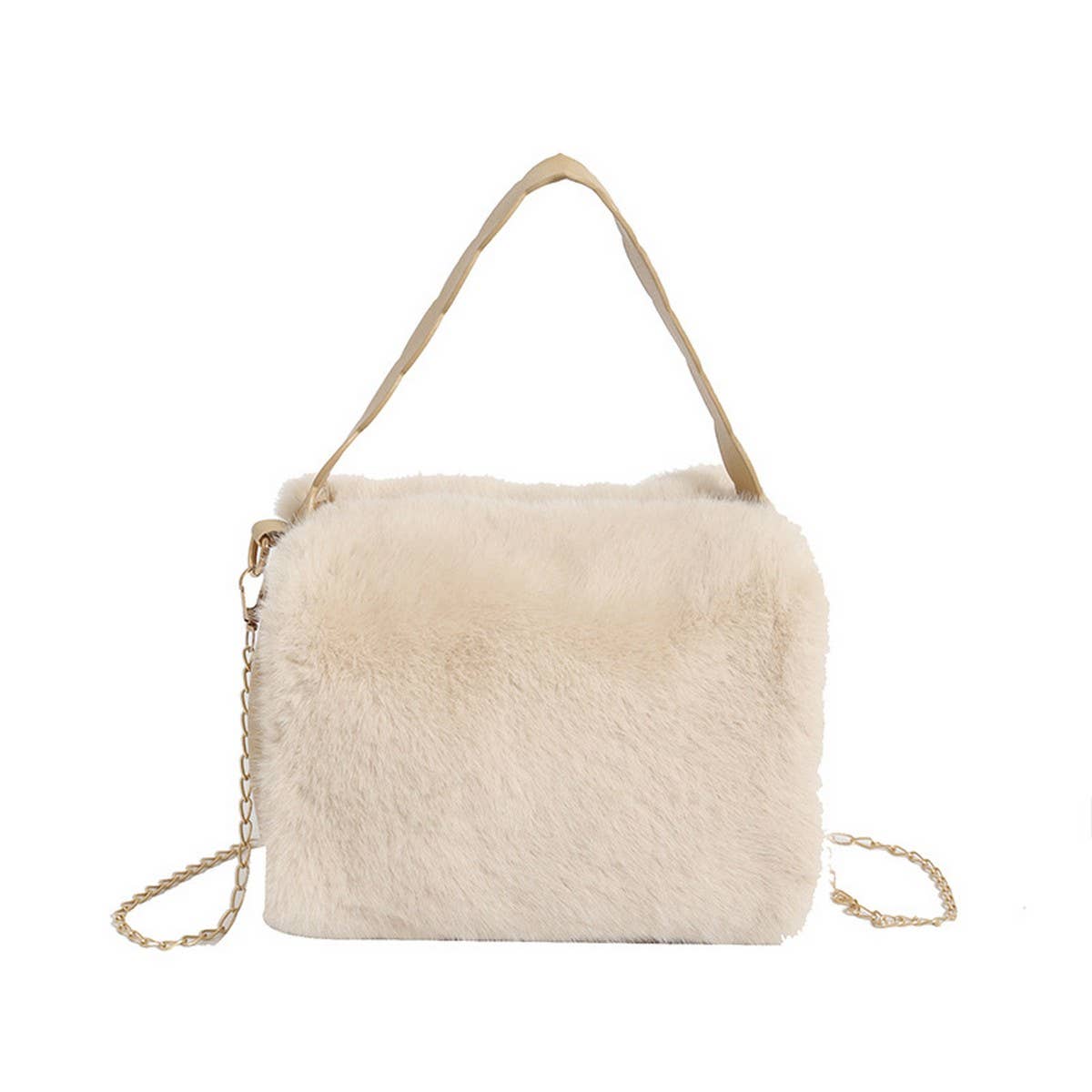 Winter Fashion One-Shoulder Crossbody Plush Bag_Cwab3936