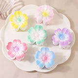 FLOWER GRADIENT HEART PETAL HAIR CLAW CLIPS_CWMM4991