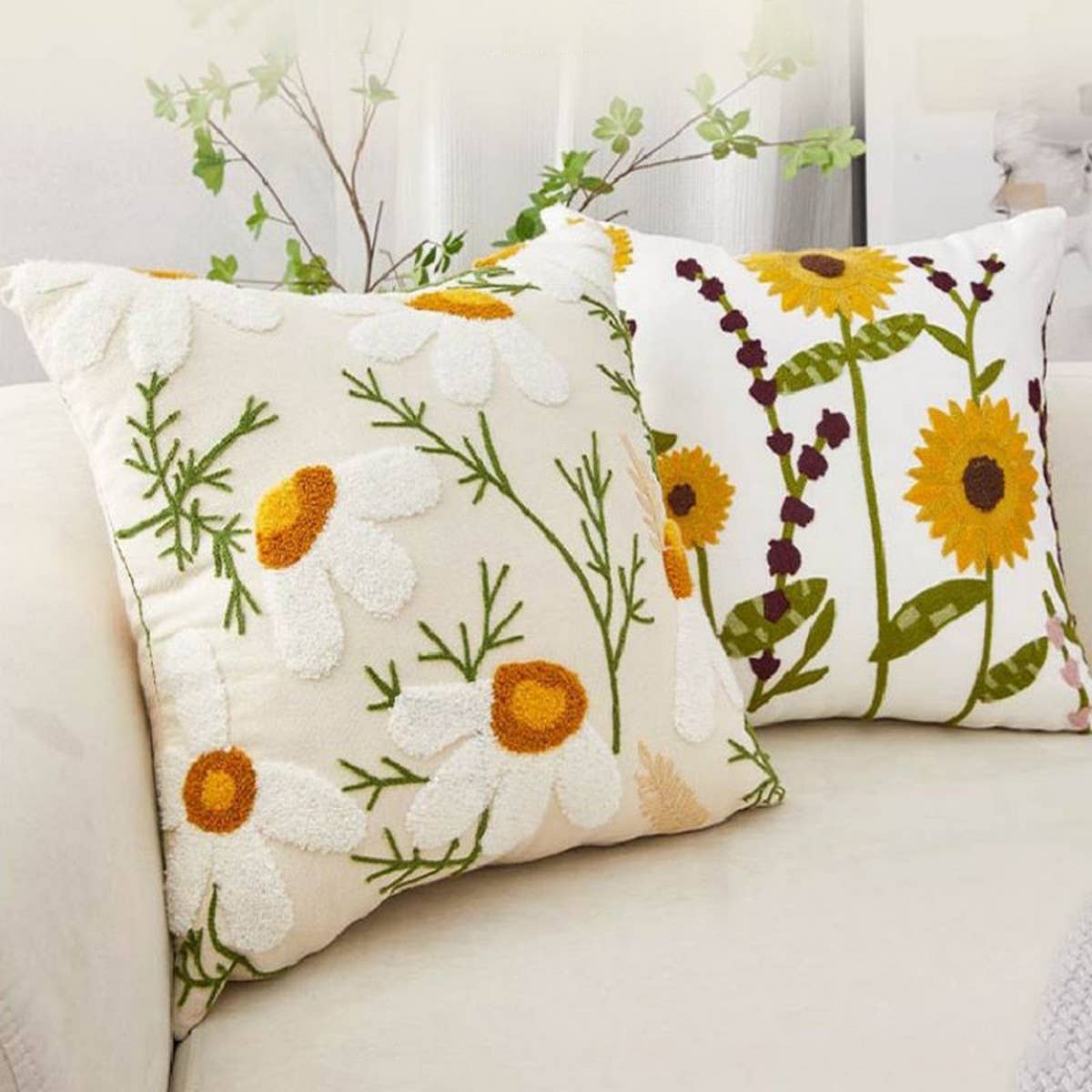 LUXURY EMBROIDERED THROW PILLOW COVER FOR SOFA BED_CWMM7681