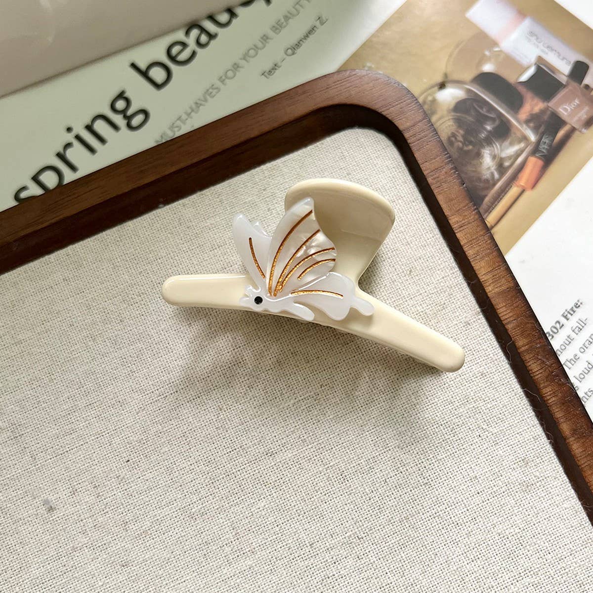 CUTE BOW CHERRY ACETATE HAIR CLAW CLIP FOR GIRLS_CWAHA5779