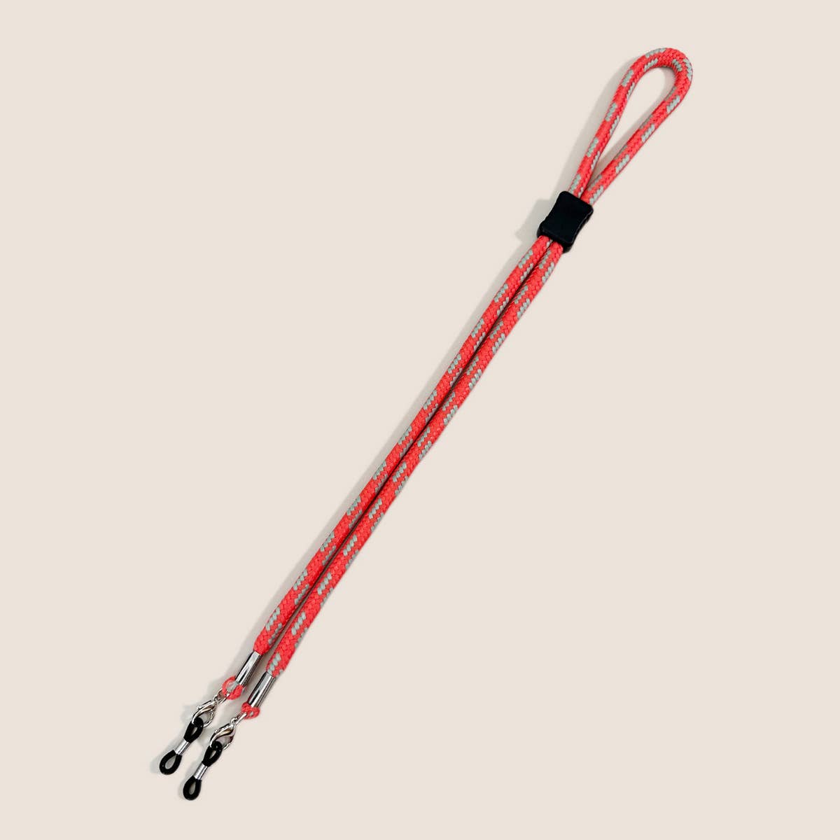 COLORFUL DUAL COLOR BLOCK BRAIDED GLASSES LANYARD_CWMM1157