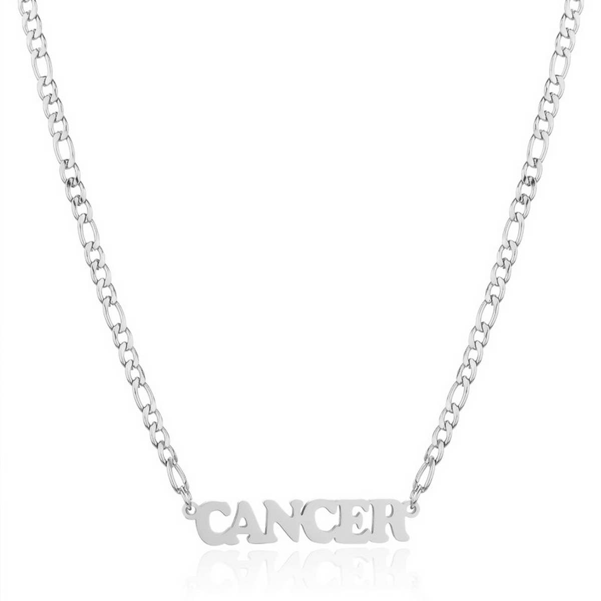 SIMPLE TWELVE ZODIAC STAINLESS STEEL GOLD NECKLACE_CWMM2726