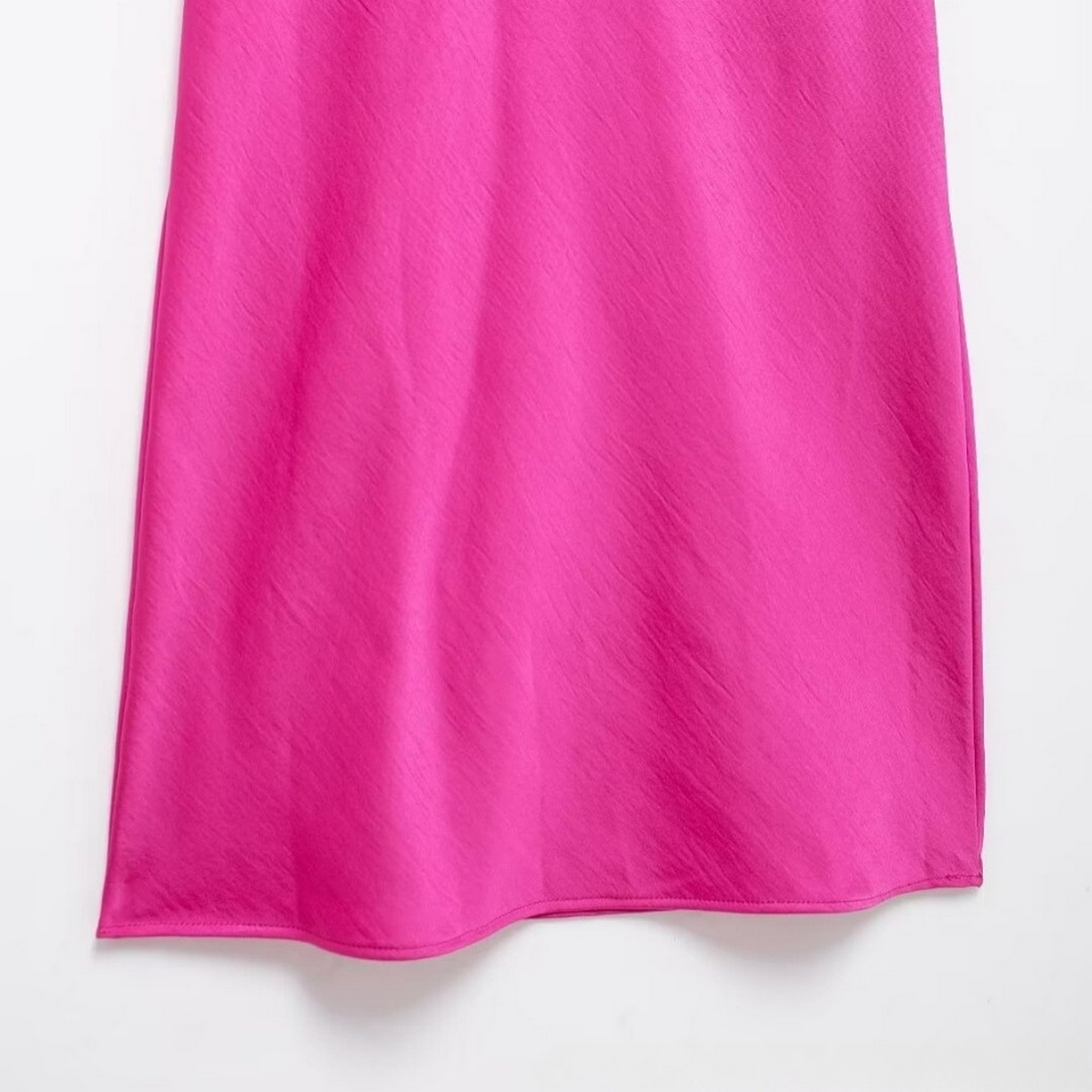 Womens French Style Asymmetric Satin Dress_Cwdmd5814