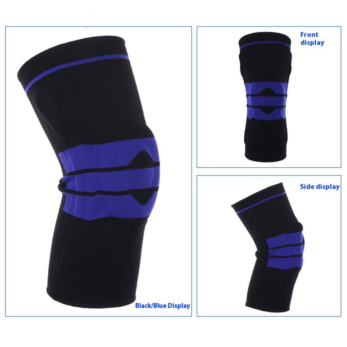 SILICONE SPRING SPORTS KNEE BRACE FOR RUNNINGHIKING_CWMM7881