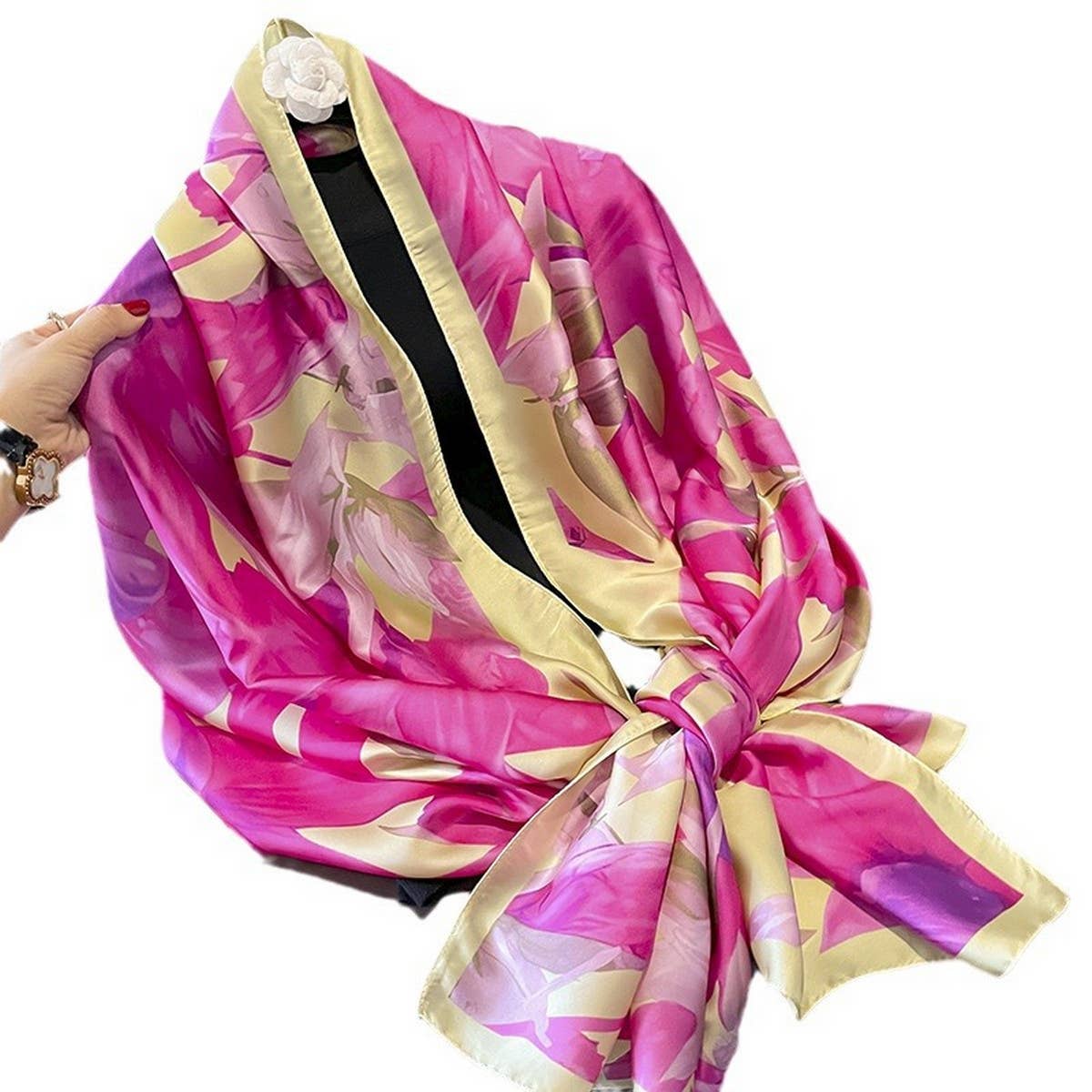 COLORFUL PRINTED SCARF SHAWL WRAP FOR WOMEN_CWASC0525