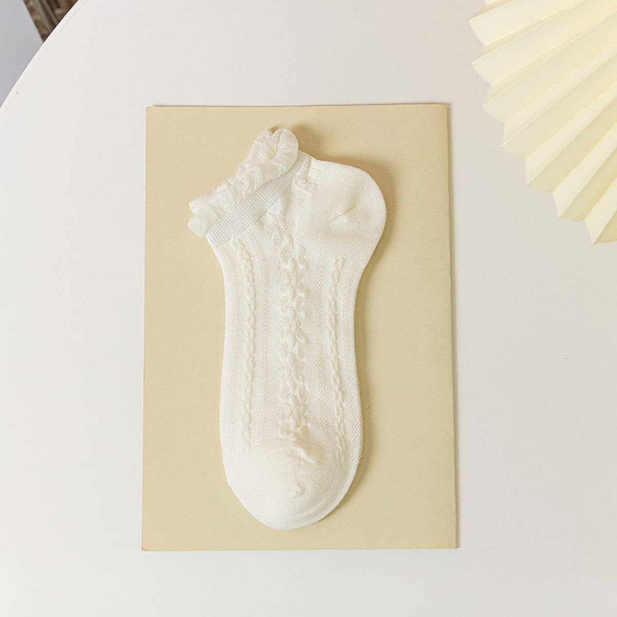 MESH BOAT SOCKS SIMPLE SOLID COLOR GLAS FIBER SOCKS_CWMS0522