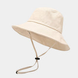 Uv Protection Wide Brim Bucket Hat For Summer_Cwah3892