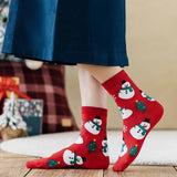 NEW CHRISTMAS CARTOON ELK SANTA CLAUS SOCKS_CWMS1411