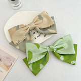 FRENCH GIRL SWEET PRINTED BOW HAIRPINS_CWAHA1191