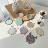CUTE ANIMAL ACETATE MINI MAKEUP MIRROR PORTABLE_CWMM6391