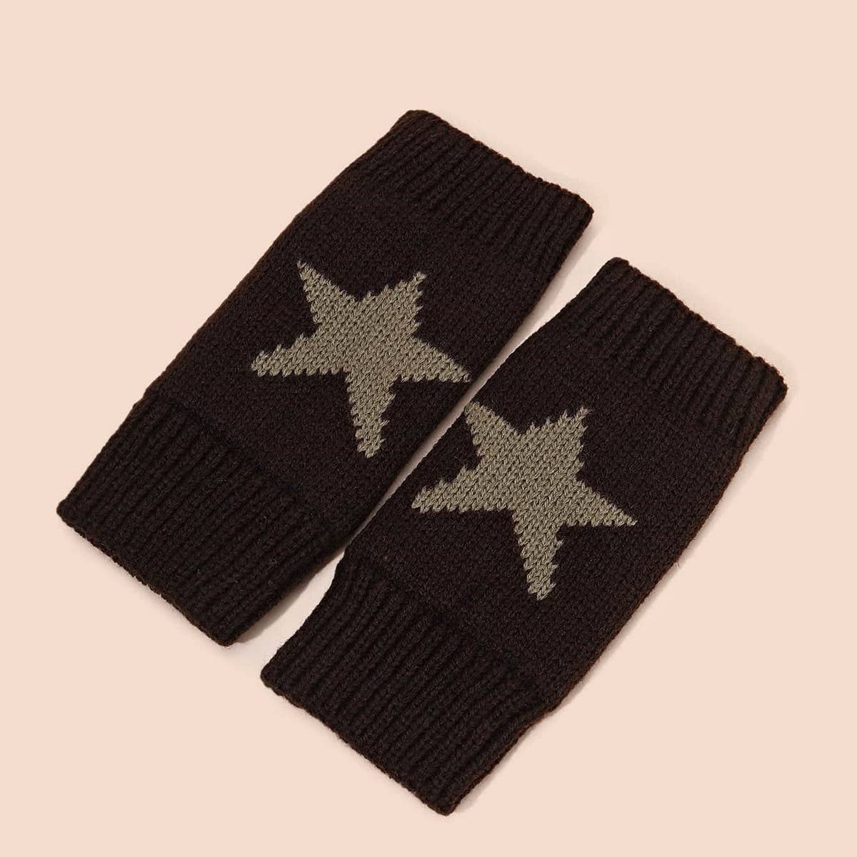 ACRYLIC STAR ARM SLEEVES WARM FINGERLESS DESIGN_CWAG0085