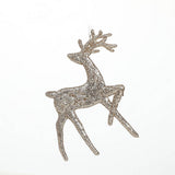 CHAMPAGNE GLITTER DEER CHRISTMAS TREE HANGING_CWMM9760