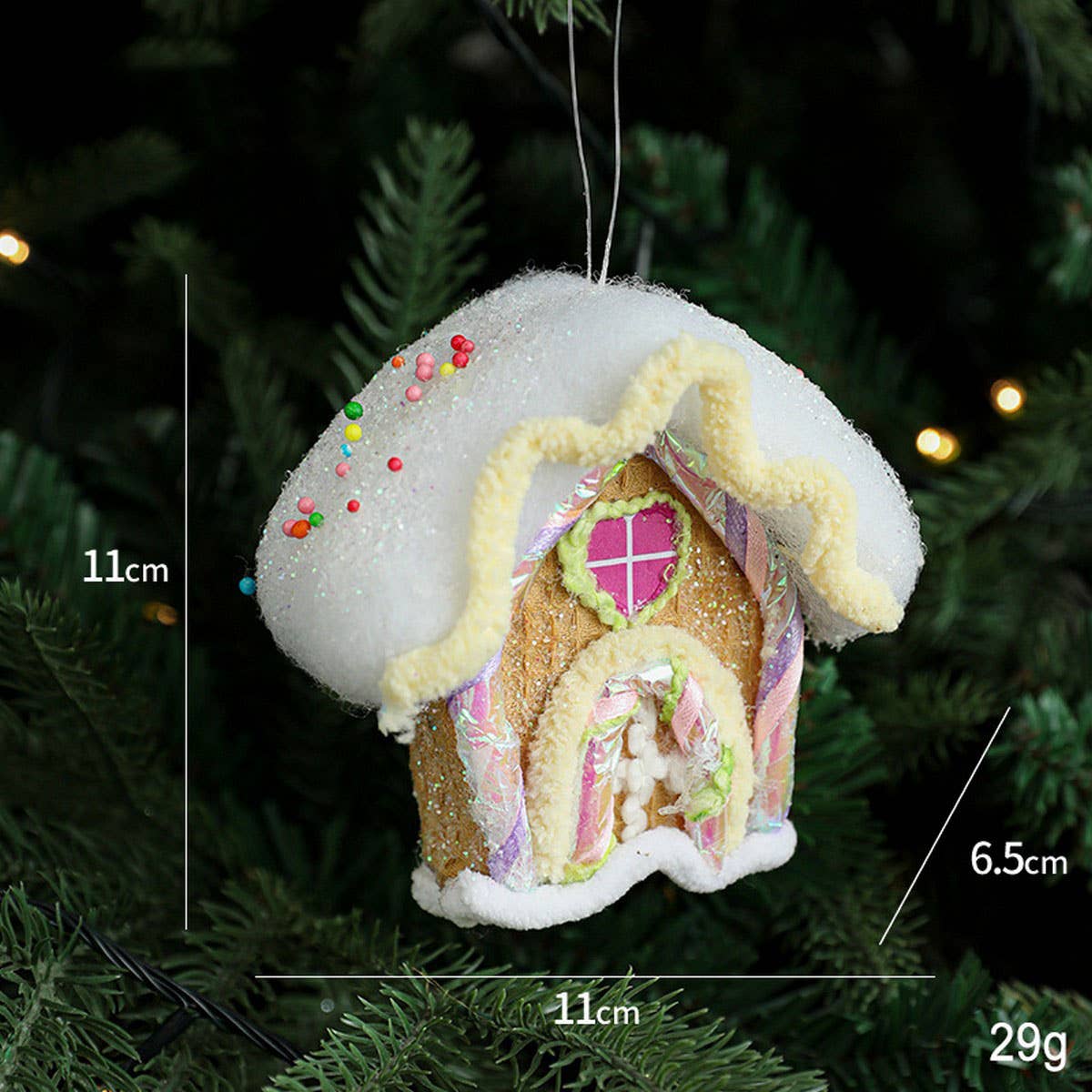 ICE CREAM SNOWMAN CHRISTMAS TREE HANGING DECOR_CWMM9689