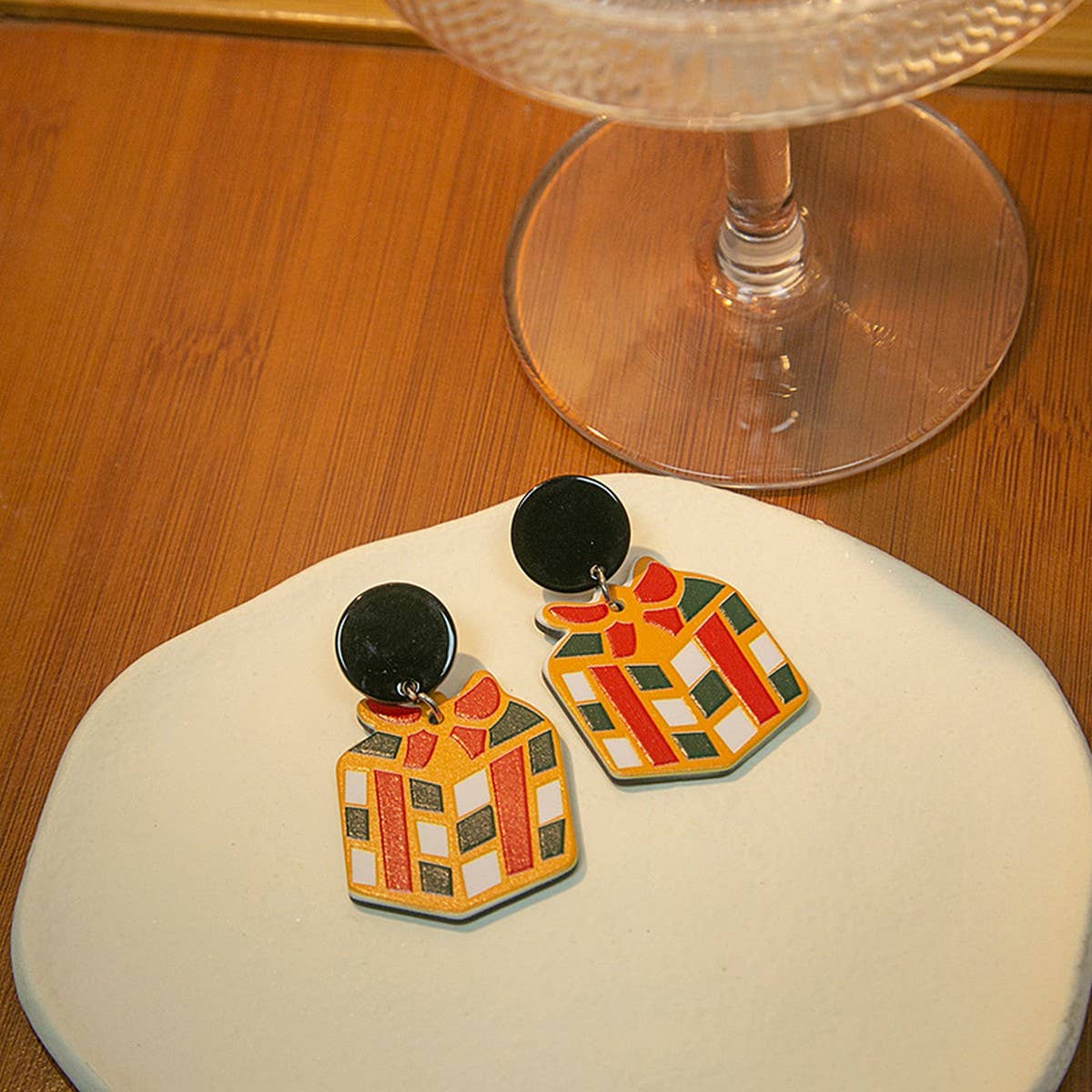 CHRISTMAS CARTOON SWEET DESIGN EARRINGS_CWAJE1837