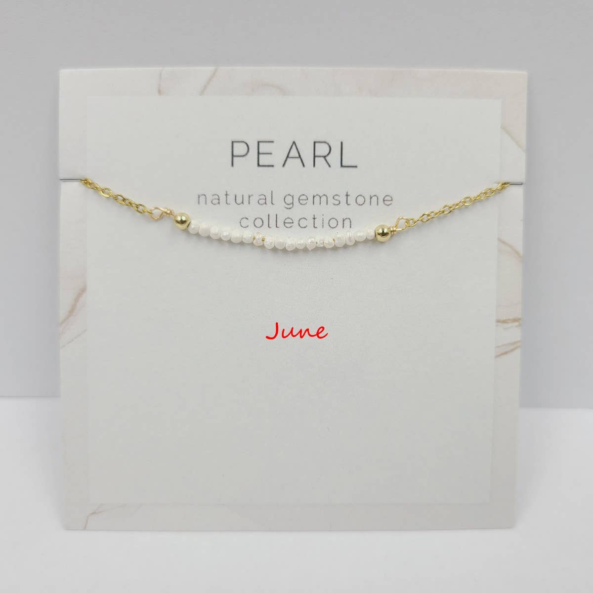 DECEMBER NECKLACE NATURAL STONE LOCK BONE CHAIN_CWAJE1054