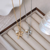 NATURAL FRESHWATER PEARL HEART NECKLACE_CWMM5313