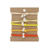 THREAD KNOT 5 CARD SET SIMPLE HAIR SCRUNCHIES_CWAHA2726