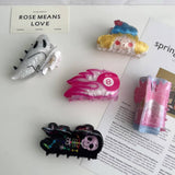 HALLOWEEN GHOST CARTOON HAIR CLAW CLIP FOR GIRLS_CWAHA5781