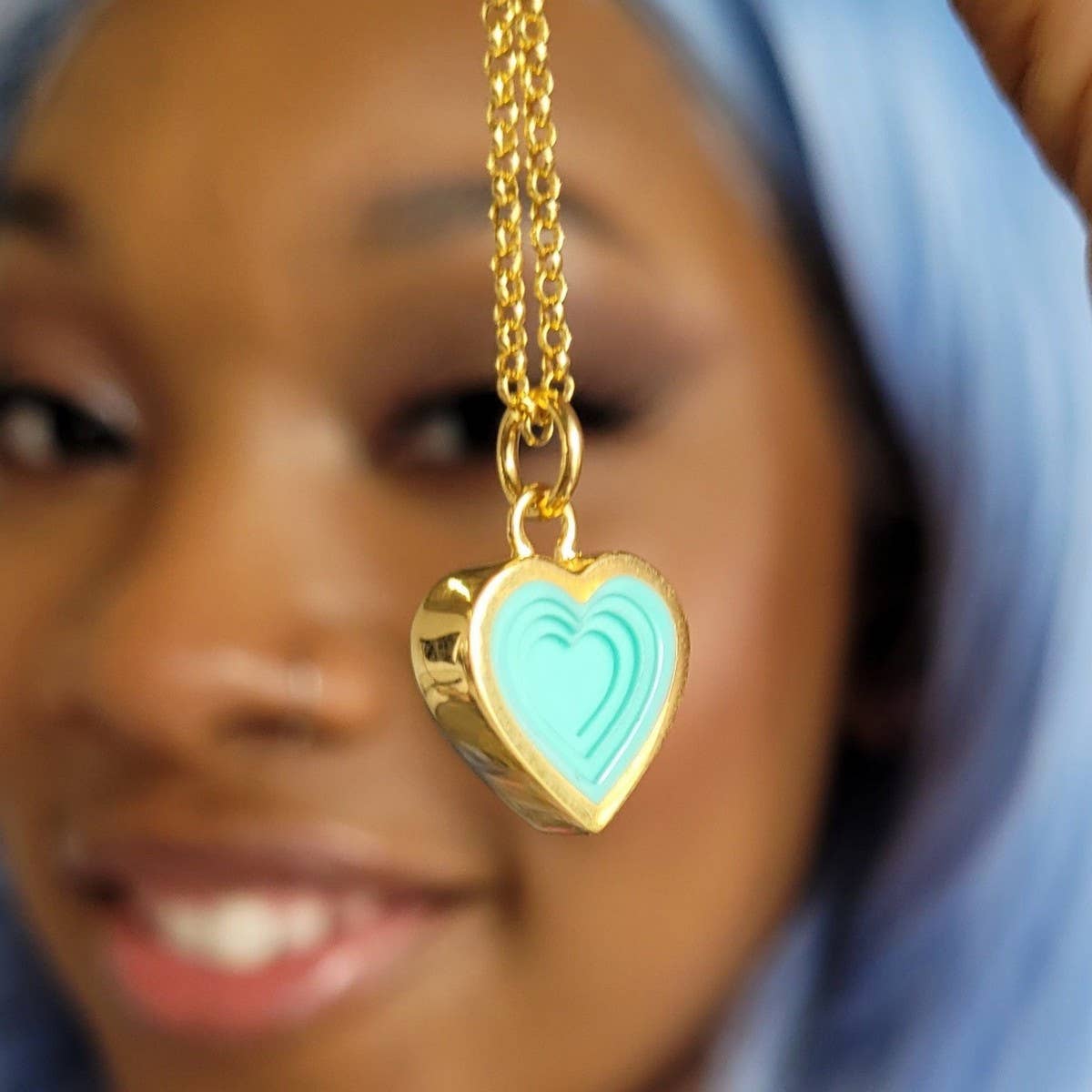 HEART GEOMETRIC STAINLESS STEEL NECKLACE_CWMM5591