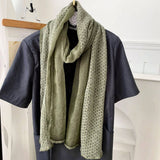 Trendy Patchwork Cotton Linen Scarf Shawl_Cwasc02966