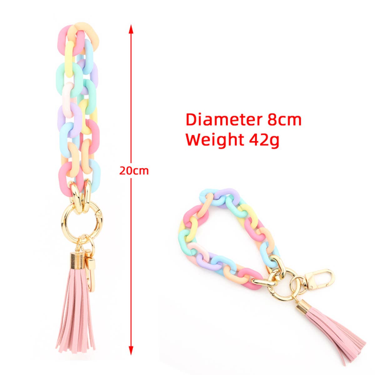 Women New Popular Bracelet Keychain_Cwmm1286